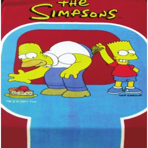 Κουβέρτα βελουτέ Simpsons...