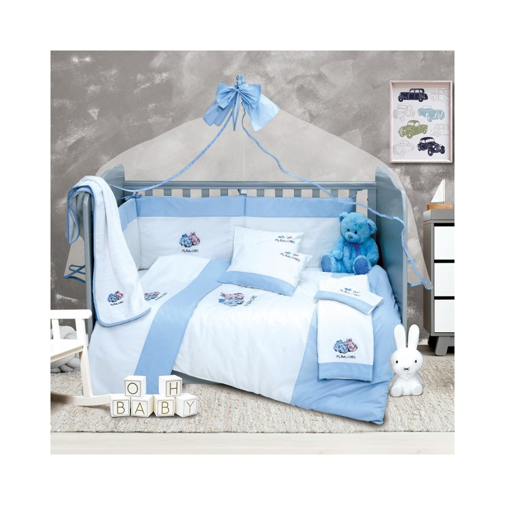 Σετ Κούνιας (6 Τμχ) Mcdecor Baby Cars...