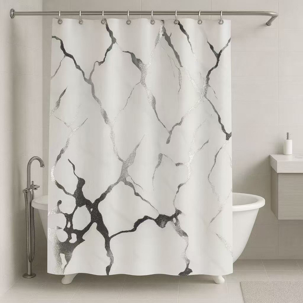 Κουρτίνα Μπάνιου (180X180) 1225 Λευκή...