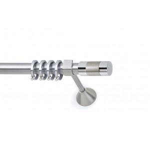 Κοντάρι BLACK νίκελ σατινέ Φ25